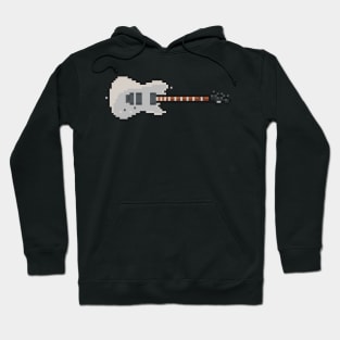 Pixel Silver Contemporary Tele Guitar Hoodie